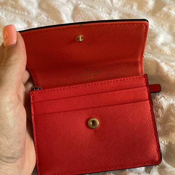 KATE SPADE Coral Mini Wallet with Keychain - Picture 3 of 6